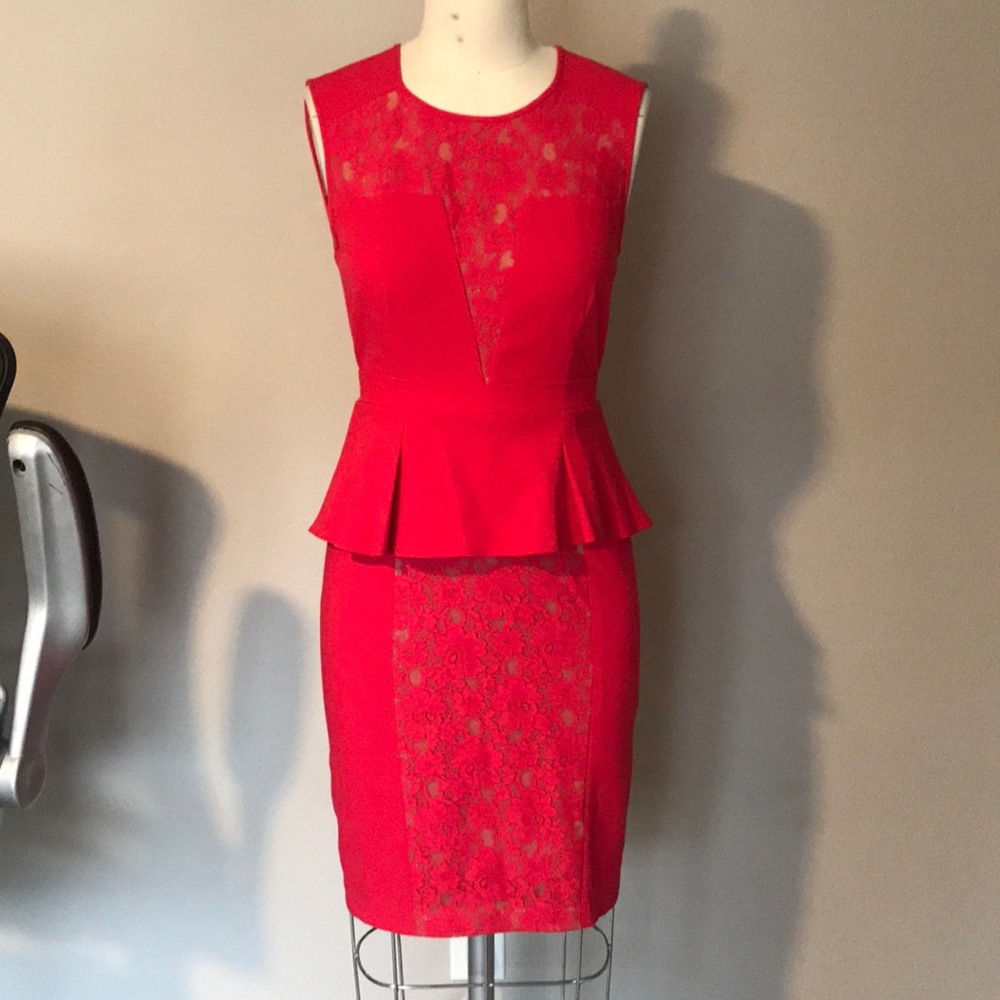 BCBG peplum dress